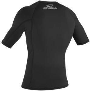 2024 O'Neill Basic Skins Short Sleeve Crew Rash Vest 3341 - Black